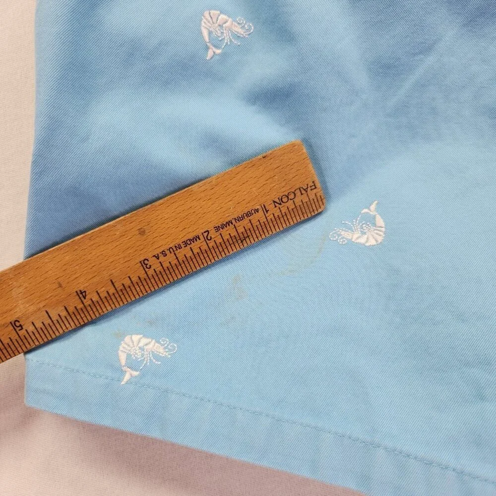 Lilly Pulitzer Shorts Palm Beach Size 10 Embroidered Crawfish Shrimp Pockets 5" - Picture 3 of 13